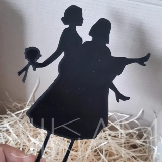 Dortový zápich Darth Vader s nevěstou